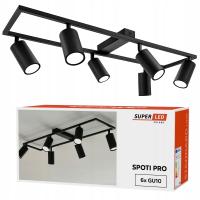 Lampa Wisząca Sufitowa Oprawa natynkowa 6x GU10 Spot Ruchoma Kinkiet