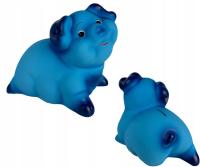 Skarbonka świnka dekoracyjna ceramiczna niebieska ZOSIA 21x22