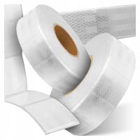 1 М СВЕТООТРАЖАЮЩАЯ ЛЕНТА САМОКЛЕЯЩАЯСЯ СЕГМЕНТИРОВАННАЯ БЕЛАЯ