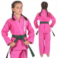 BELTOR KIMONO BJJ GI DLA DZIECI JUNIOR KIDDO RÓŻOWE M2