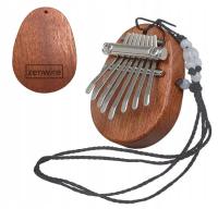 Мини Калимба деревянный красное дерево музыкальный инструмент Kalimbka ZENWIRE K04 ремешок