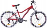 Rower górski 24 Fuzlu Team (14,5'') czerwony/czarny połysk