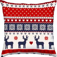 LUKSUSOWA ŚWIĄTECZNA POSZEWKA DEKORACYJNA 40x40 JASIEK 100% BAWEŁNA PREMIUM