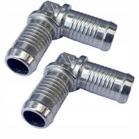 2× Kolanko metalowe Gomet 16 mm karbowane do układu chłodzenia LPG