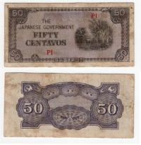 FILIPINY OKUPACJA JAPOŃSKA 1942 50 CENTAVOS