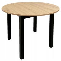 STÓŁ JADALNIANY NOWOCZESNY SKANDYNAWSKI KUCHNIA SALON WIKTOR Ø110 cm DĄB