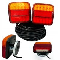 ZESTAW LAMP DO PRZYCZEPY PRZYCZEPKI NA MAGNES 20 LED 7,5M LEDOWE