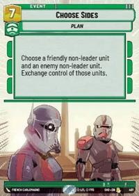 Star Wars Unlimited Choose Sides