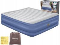 Duży Materac Dmuchany Dwuosobowy Łóżko z Pompką 230V Bestway 193x203x56
