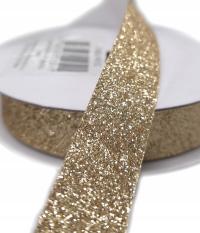 taśma samoprzylepna brokatowa z klejem 1,5m złota
