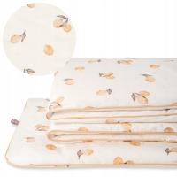 POŚCIEL DO ŁÓŻECZKA BAWEŁNA SATYNOWA 120X90 Z OZDOBNĄ WYPUSTKĄ 2-elementowa