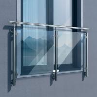 Balkon francuski balustrada barierka ze stali nierdzewnej okno o szer 1,90m