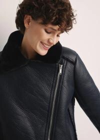 OCHNIK черная короткая женская овчина KOZDP-0001A-99