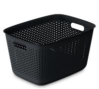Koszyk plastikowy 17 l - ażurowy organizer do szafy, garderoby i zabawek