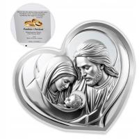 OBRAZEK Z WIZERUNKIEM ŚWIĘTEJ RODZINY PAMIĄTKA NA ŚLUB ROCZNICĘ CHRZEST