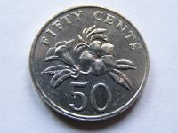 SINGAPUR SINGAPURA 50 CENTS 1993 ROK !!!!!!!! 0334