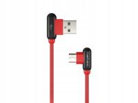 Kabel Natec Usb-C USB Kątowy Prati 1m Red