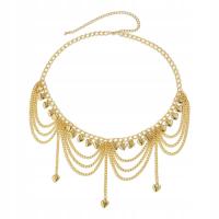 Łańcuszek na talię dla kobiet Łańcuch Pas Casual Vintage Style Łańcuszek na brzuch