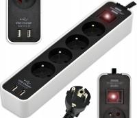 Brennenstuhl ecolor 4 розетки 1,5 м Черный