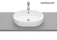 ROCA GAP ROUND umywalka 55x39 nablatowa biała SUPRAGLAZE A3270Y1S00