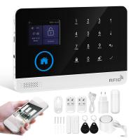 Inteligentny system alarmowy bezpieczeństwa w domu WiFi Ekran dotykowy Bezprzewodowy+Domofon głosowy