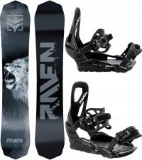 Snowboard RAVEN Lion 159cm Wide   wiązania RAVEN s230 Black M/L