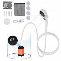 prysznic turystyczny z pompka elektryczny podgrzewany 7800mAh akumulatorem