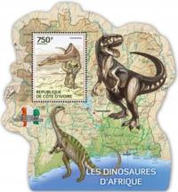 DINOZAURY fauna prehist. Cote d' Ivoire #IC14106d1