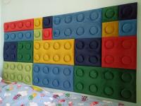 Готовая планировка обивочных панелей в форме блоков 150 x 75