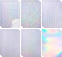 24X самоклеящаяся бумага голографическая пленка A4 прозрачная водонепроницаемая