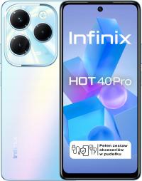 Smartfon Infinix HOT 40 Pro LTE 8/256GB NFC FHD+ Niebieski + Szkło ochronne