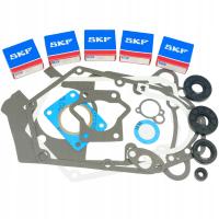 KOMPLET ŁOŻYSKA SKF USZCZELNIACZE USZCZELKI MOTORYNKA KADET KRYNGIELIT