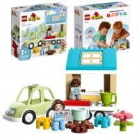 LEGO Duplo автомобиль дом на колесах фигурки дом 10986 игрушечный автомобиль большие строительные блоки