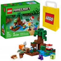 KLOCKI LEGO | MINECRAFT 21240 PRZYGODA NA MOKRADŁACH DLA DZIECKA + TORBA