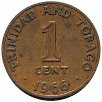 45019. Trynidad i Tobago - 1 cent - 1966r.