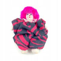 Klaun z różowymi włosami 8x14x20 cm