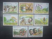 seria Mi 1159 - 1166 ** RWANDA FAO ROLNICTWO