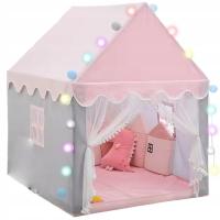 Палатка детский домик замок Дворец для комнаты сада дома светодиодные фонари розы