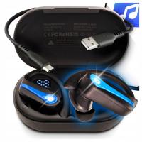 Słuchawki Bezprzewodowe Douszne Bluetooth 5.3 Sportowe z Mikrofonem USB-C