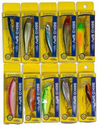 Комплект на Спиннинг, Воблер 10 штук Окунь Щука