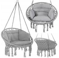 FOTEL WISZĄCY HUŚTAWKA BOCIANIE GNIAZDO OGRODOWA BOCIAN KRZESŁO + PODUSZKA