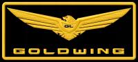 Naszywka dla fanów Honda GoldWing Gold Wing złoty haftowana z termofolią