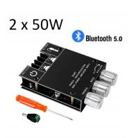 DIY усилитель 2 x 50 Вт регулировка Басов и тонов BT 5.0