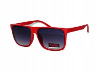 Okulary SŁONECZNE czerwone NERDY dla dziecka UV400