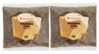 ZESTAW NASIONA CHIA 2x1kg SZAŁWIA HISZPAŃSKA NATURALNA PREMIUM