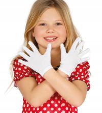 Białe rękawiczki dziecięce