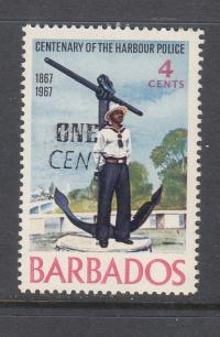 BARBADOS **Mi 291 MARYNARZ z nad. seria z 1969