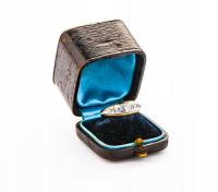 Довоенное Золотое кольцо-3,16 г - бриллианты злотый