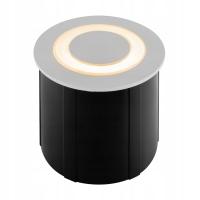 Lampa najazdowa schodowa okrągła biała LED ciepła barwa IP65 Maytoni