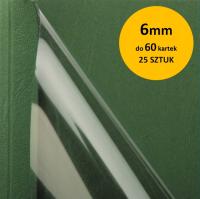 Okładki do termobindownic - 6mm 60k ZIELONE 25szt